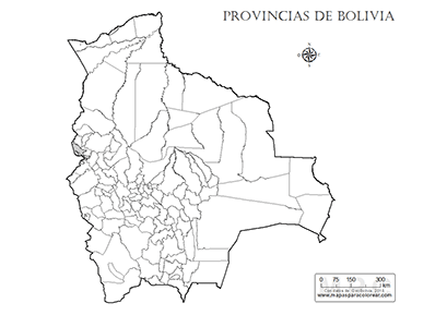 Mapas De Bolivia Para Colorear
